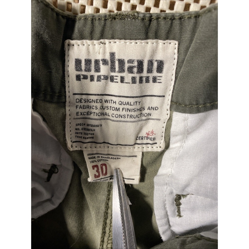 Urban Pipeline Mens Cargo Shorts 30 Waist 11" Inseam Green  Floral‎ Baggy Skater - Picture 4 of 5